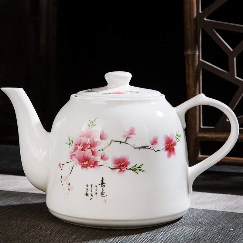 大容量耐熱景德鎮陶瓷泡茶壺冷水壺大號高溫青花陶瓷大茶壺茶杯