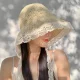 레이스 레이스 스 트리머 햇살 밀짚 모자 어부 모자 모자 모자 프랑스 여름 여름 여성의 큰 챙 잎 해변 접이식 레이스 레이스 스 트리머 햇살 밀짚 모자 어부 모자 모자 모자 프랑스 여름 여름 여성의 큰 챙 잎 해변 접이식