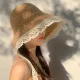 레이스 레이스 스 트리머 햇살 밀짚 모자 어부 모자 모자 모자 프랑스 여름 여름 여성의 큰 챙 잎 해변 접이식 레이스 레이스 스 트리머 햇살 밀짚 모자 어부 모자 모자 모자 프랑스 여름 여름 여성의 큰 챙 잎 해변 접이식