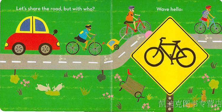 凯迪克 英文原版绘本 red light, green light 红灯 绿灯 交通规则