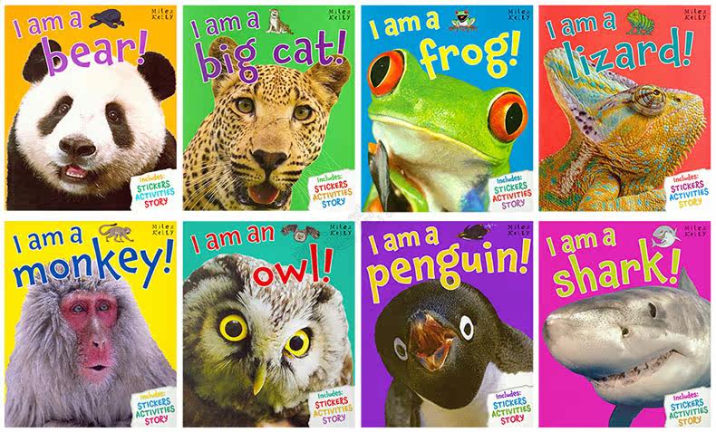 凯迪克 英文原版绘本英国进口 miles kelly i am 系列 动物派对animal