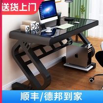 Simple large bedroom staff small-sized bookcase desk learning bed desk desktop computer desk home one