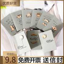 Mothers Day Flower Card with Envelope Three-dimensional Korean Creative Blessing Mini Message Card Birthday Thanks Card