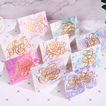 With Envelope Bronzing Freshener Folding Greeting Cards Small Card Paper Korea Creative Birthday Thanks Card Blessing Card Message Card