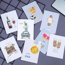 Korean creative business high-end employee birthday Fathers Day greeting card customized blessing thank gift Thanksgiving card