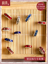 Rongtai bead copper silver drill ring multi-color diamond-inlaid copper spacer diy beaded hand necklace material accessories