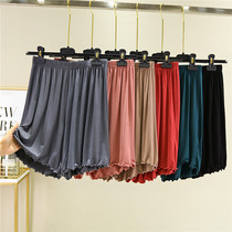 Thin Shorts Woman Modale Home Loose Lace Big Code High Waist Middle Aged Sports Casual 30% Sleeping Pants