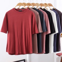 2019 Modal base shirt Half sleeve T-shirt Female Mid-Sleeve Joker Interior Round Neck Solid Color Mid-Sleeve Modal T-shirt