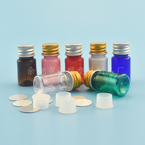 5ml flat shoulder thickened gold and silver aluminium spin cover bottle with inner plug cosmetic pep plastic water emulsion essential oil Dispensing Pot