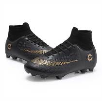 2019 new anti-slip children kicking football shoes elementary school students train boys long nails high helps girls boys