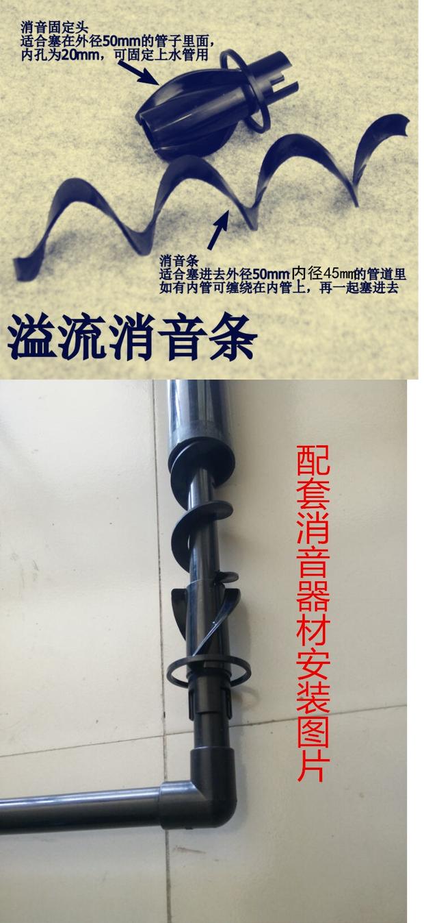 鱼缸底滤下水消音片定位器/螺旋式消音导流器/配件批量价格另议