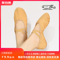 Sansha Adults Young children Cat Paw Shoes Ballet Dancing Shoes Yoga Soft-bottom Practice Shoes Girl Body Shoes