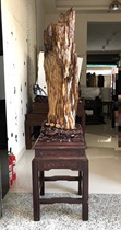 Myanmar tree jade rough stone large ornaments Living room decoration strange stone wood fossil Silicified wood hall Town house patron stone