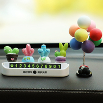 Car temporary parking number plate Hide Away Car Phone Card Creative Car Decoration Parked License Plate On-board Supplies