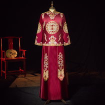 Xiuhe clothing mens groom Chinese dress mens wedding new Chinese style toast clothing dragon and phoenix coat Tang suit large size