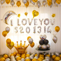 Wedding Wedding 7 New Years Eve Table White LOVE Balloon New Wedding House Hotel Decorated Balloon Decoration Package