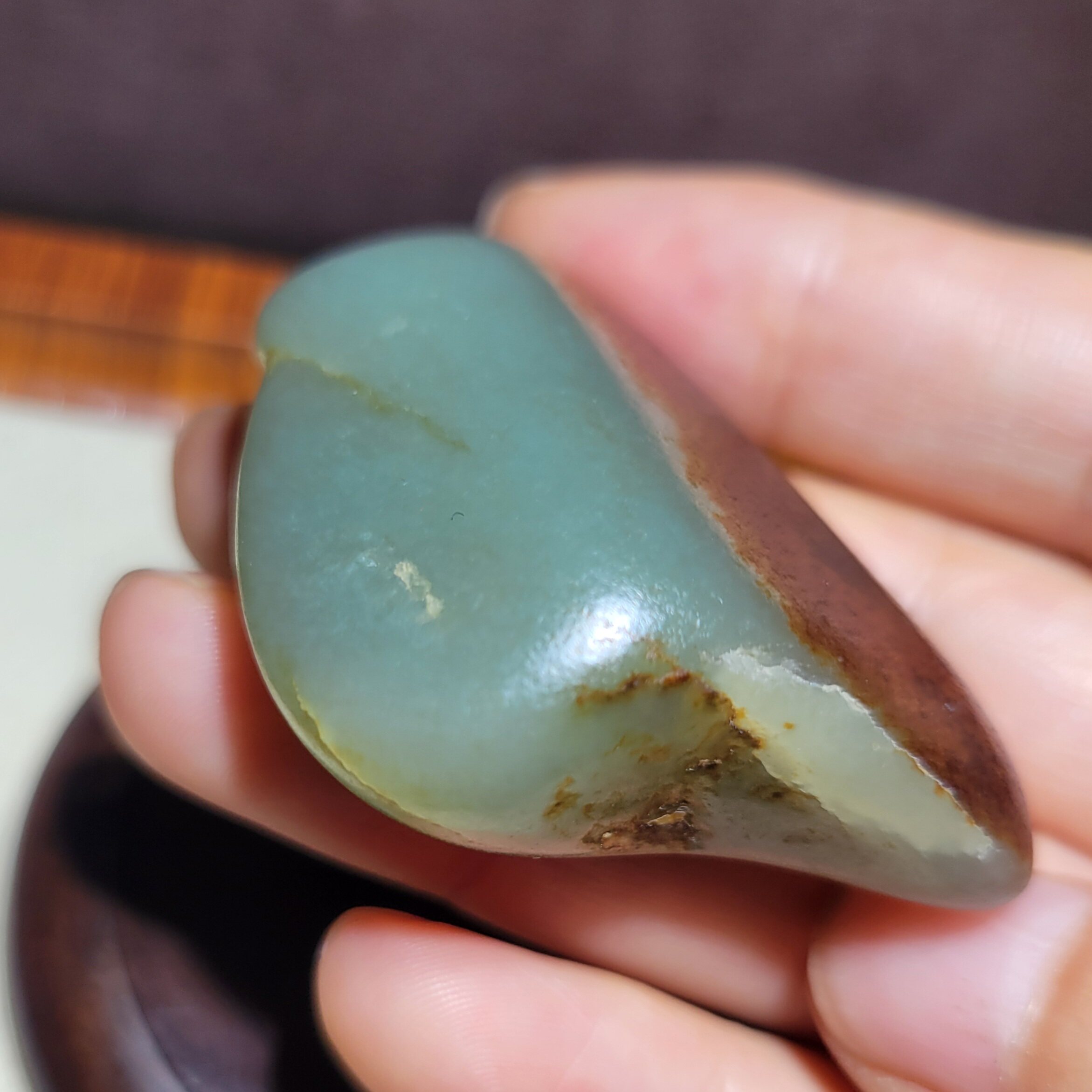 图文详情原石商品形态籽料产状青白玉品种无鉴定证书鉴定标识参数信息