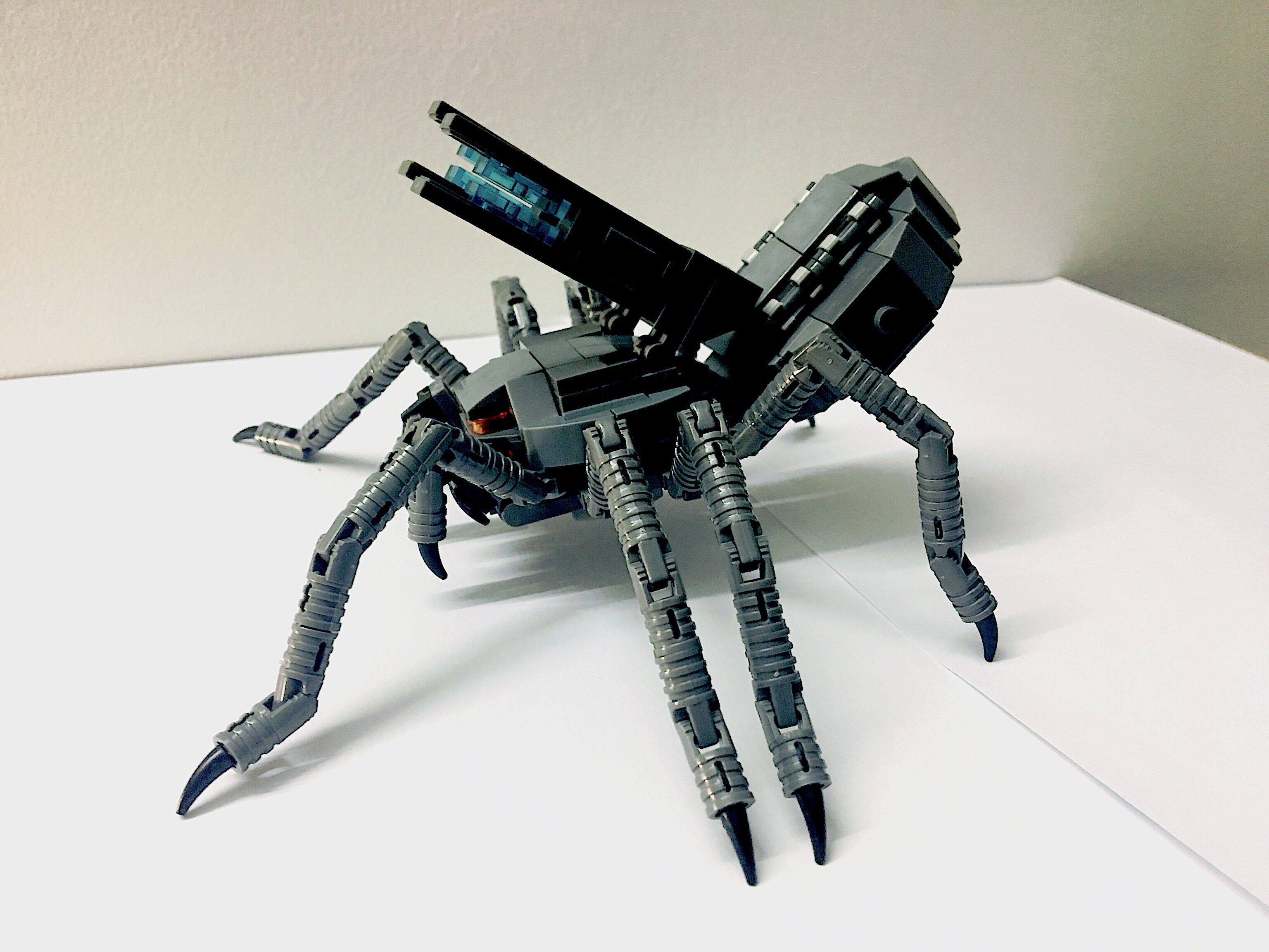 【2017 5月】新品 积木moc 仿生动物机甲 镭射蜘蛛 创意作品 拼装