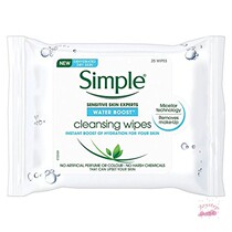 British original imported Simple Water Lifting Facial Cleansing Wipes 25 pieces