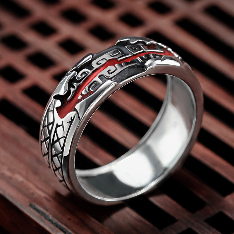 秦时明月渊虹戒指指环 幸运石动漫周边饰品 盖聂荆轲佩剑渊虹戒指