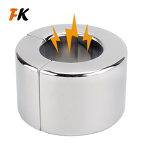 Weight bearing ring Magnetic stainless steel weighted penis lock fine ring Metal alternative male exercise scrotum bondage pendant