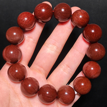 Natural red hair crystal bracelet male and female couples hand string Brown red dense Shunfa full hair This year of life red crystal color hair crystal