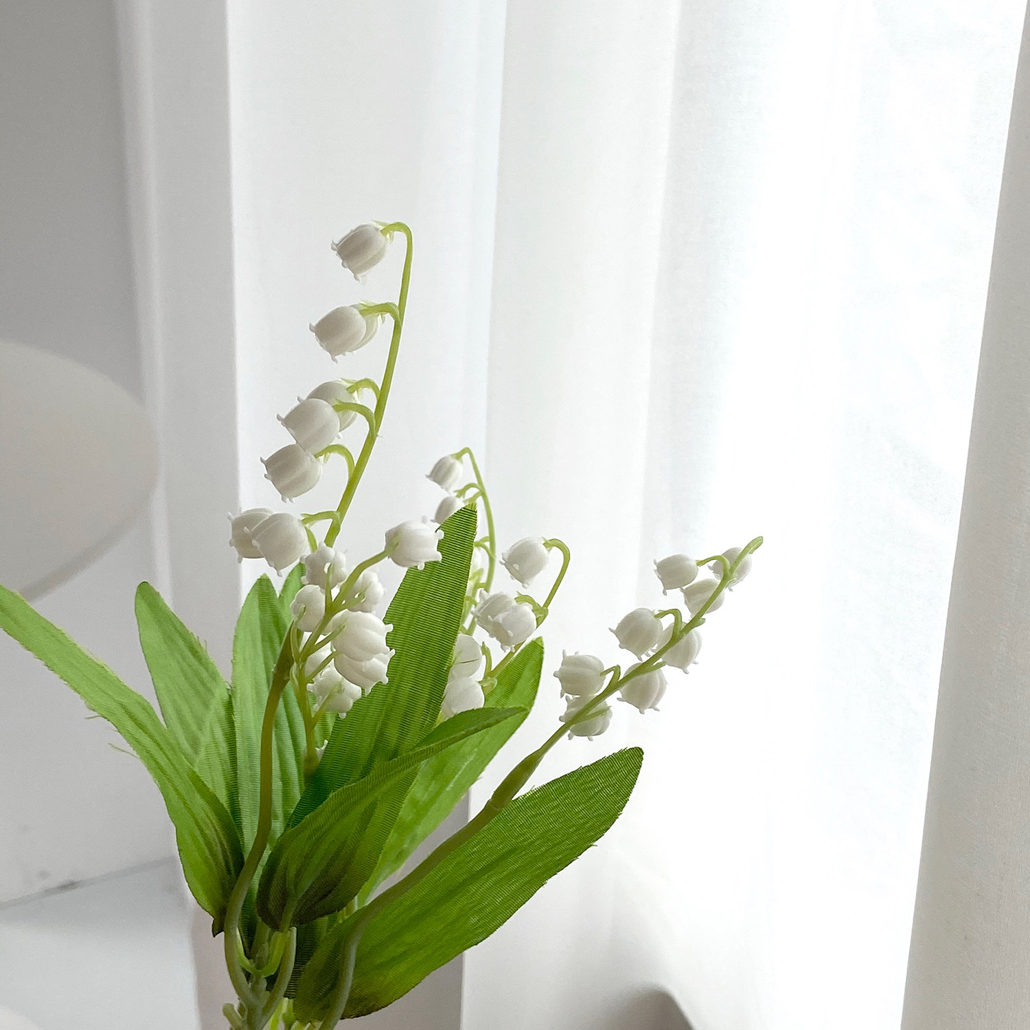 丝丝小物 小清新ins风桌面背景仿真花铃兰花塑料假花居家卧室装饰