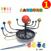 Children are not luminous eight planets solar system model 3D three-dimensional nine planets celestial Earth-Moon model Universe