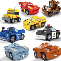 Building block racing general mobilization sports car racing police car engineering car car car assembly assembly assembly block toy