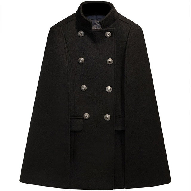 Concubine 2019 new winter temperament shawl cape-style woolen coat female English Hepburn coat 2030 Concubine 2019 new winter temperament shawl cape-style woolen coat female English Hepburn coat 2030