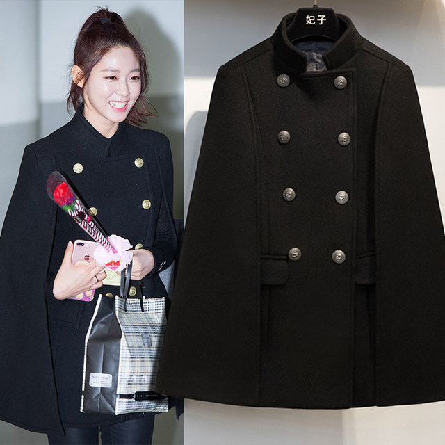 Concubine 2019 new winter temperament shawl cape-style woolen coat female English Hepburn coat 2030 Concubine 2019 new winter temperament shawl cape-style woolen coat female English Hepburn coat 2030