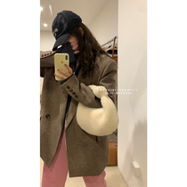 HEYGIRL Black Brother Korean version of texture wool jacket women autumn and winter senior sense small casual suit