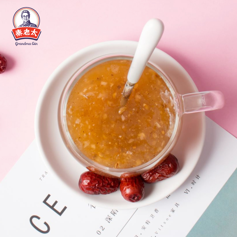 [official self-employed] granny qin red dates and white fungus soup woman hualien lotus root powder instant breakfast brewed meal replacement sachets