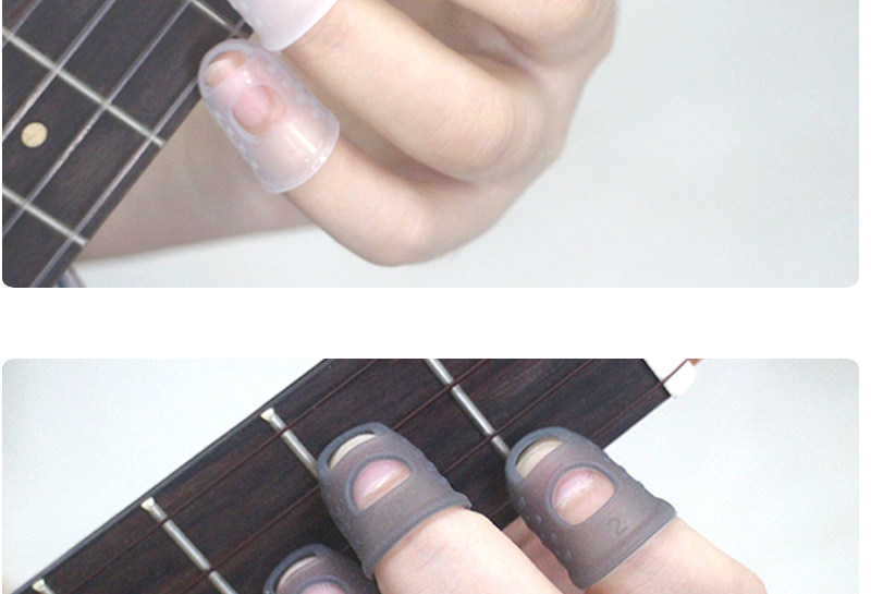 卡林巴琴大拇指琴手指套钢琴吉他防痛指套防滑硅胶指套手指保护套