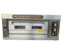 Supply a layer of two-disc gas oven Automatic control of liquefied gas oven with 4060 baking tray manufacturer direct sale