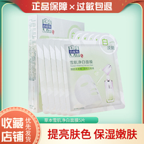 Pagel herb snow muscle net white mask 30ml * 5 pieces of skin rejuvenation water desalination fine spots have anti-counterfeiting female