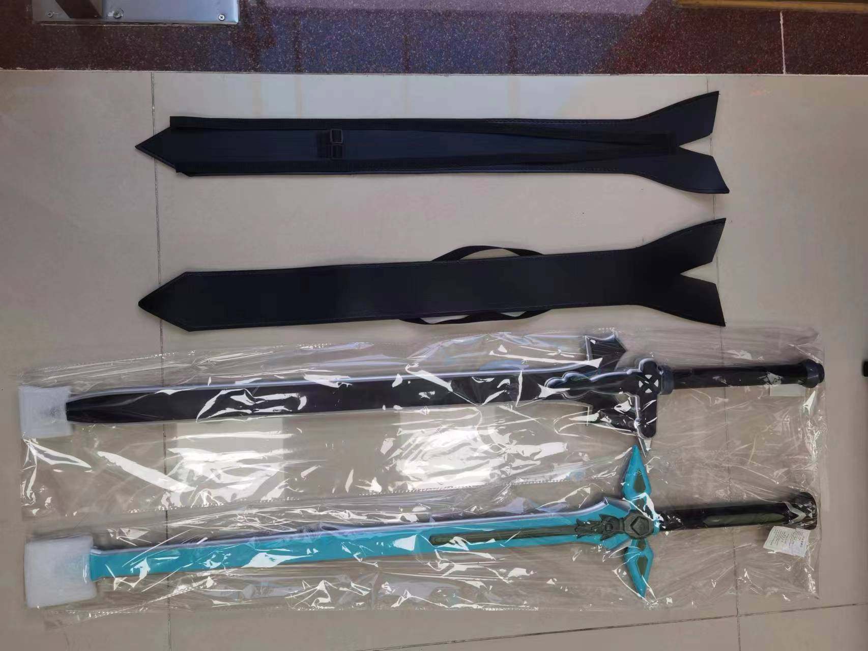 刀劍神域桐人雙刀桐谷和人COS武器黑白劍闡釋者cosplay動漫刀劍