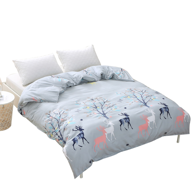 washed quilt cover single student dormitory single 1.5 bed double 200*230 meter cartoon cotton cloth plus quilt cover