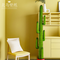 Nordic solid color fashion lemon yellow living room bedroom background wall wallpaper self-adhesive milk tea shop waterproof self-sticking wallpaper