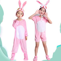 New Years Day Childrens Little White Rabbit Performance Costumes Childrens Cartoon Costumes Dance Costumes Small Animal Performance Costumes Rabbit Costumes