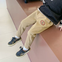 Boys  pants Childrens casual pants 2020 spring new childrens Korean sweatpants baby Western style cotton trousers