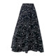 A-line skirt ແມ່ຍິງ summer retro floral skirt 2024 new chiffon long skirt loose big swing skirt super hot umbrella skirt