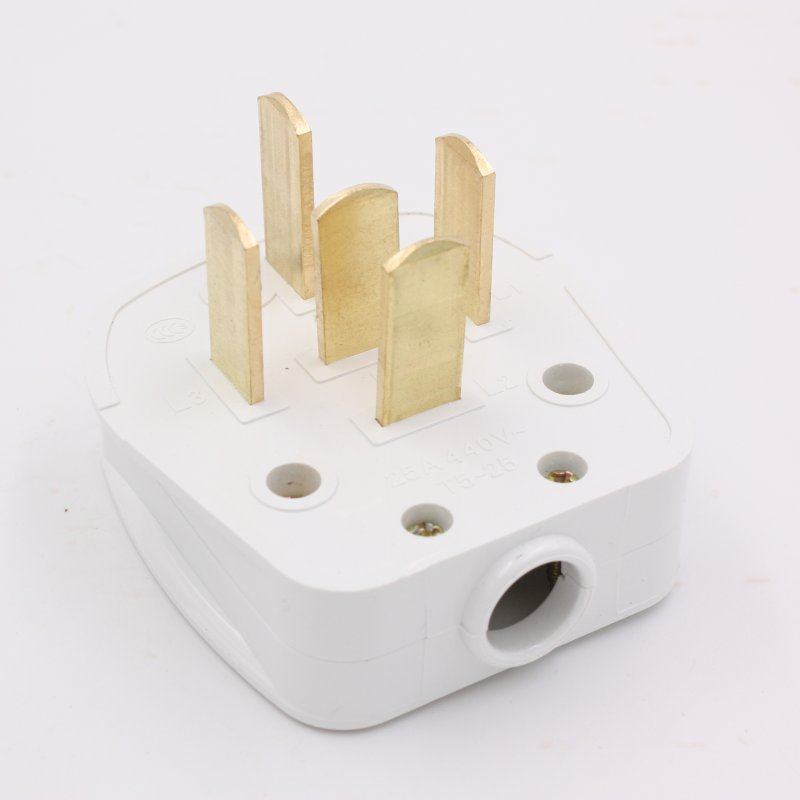 三相五线插头插座25a 380v/440v扁五插五孔大功率大电流86型