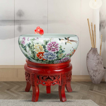 Fish tank Living room turtle tank Decorative aquarium Household Koi ecological filter landscaping package Mini goldfish tank