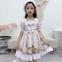 Lolita Skirt luolita Lolita Skirt Childrens Bubble Sleeve Princess Dress Tall Candy Dress Summer 0136