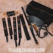 Adult Supplies Portable SM Alternative Spice Teaching Slave Bundle SP Leather Pat Handcuffs Blindfold Item Ring Containing Suit