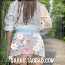 Dirt Outdoor Tune SEXY OL WHITE COLLAR ELASTIC WRAP HIP ZI P MILK WIRE HALF SKIRT MINI SHORT SKIRT SUIT