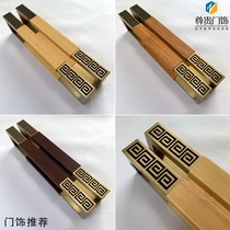 New Chinese glass door handle spot log color titanium simple stainless steel handle custom lettering logo