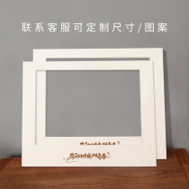 White Printed Pattern Jam 10 inch inner hole 8 inch Pendulum Table Photo Frame Inner Lining Paper Adds Solid Sensual Modern Creativity