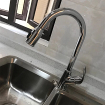 Jiu Mu kitchen faucet hot and cold pull faucet 207 sink washing basin faucet can rotate 33053-207